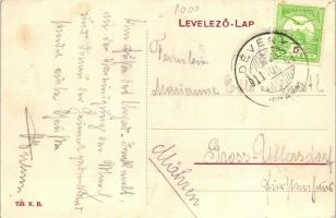 Dévény, Árpád-szobor, csónakázók / statue