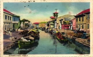 Manila, Binondo Canal, boats (wet damage)