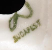 Drasche porcelán madárka, kézzel festett, hibátlan, jelzett, m: 10 cm