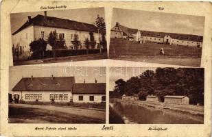 Lenti, vár, Esterházy kastély, Szent István elemi iskola, strandfürdő / castle, school, beach (EK)