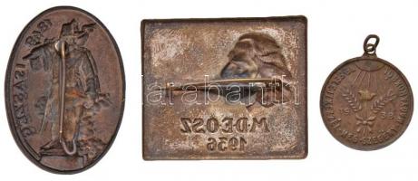 1936. "M.D.E.O.Sz. (Magyar Dalos Egyesületek Országos Szövetsége) 1936." fém jelvény (36x3...