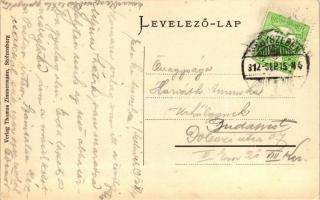 Szelindek, Stolzenburg; Vár, szász népviselet; kiadja Thomas Zimmermann / castle, folklore