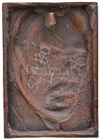 Tamás Ernő (1941-) DN "Szabó Lőrinc" Br plakett (117x83mm) T:2