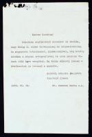 1936 Gombocz Endre (1882-1945) botanikus, tudománytörténész, bibliográfus sajátkezű levele