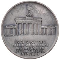 NDK ~1970-1980. "Berlin - Az NDK fővárosa" ezüstözött fém emlékérem (60mm) T:2 GDR ~1970-1980. "Berlin - Capital of the GDR" silver plated metal medallion (60mm) C:XF