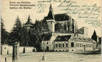 Berethalom, Birthälm, Biertan; Templom, kiadja Johann Werner / church