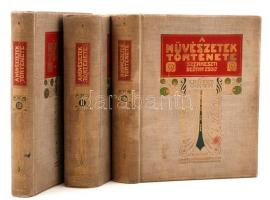 Beöthy Zsolt (szerk.): A művészetek története a legrégebbi időktől a XIX. század végéig. I-III. kötet, teljes sorozat. Ó-kor, Középkor, Új-kor. Budapest, 1906, Lampel. Illusztrált kiadói egészvászon kötéseben, jó állapotú, egységes kötetek.