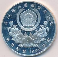 Dél-Korea 1986. 10.000W Ag "1988 Olimpia - Maratoni futás" T:PP ujjlenyomat
South Korea 19...