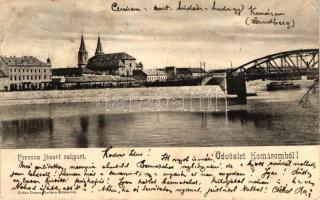 Komárom, Ferenc József rakpart, híd / quay, bridge (EB)