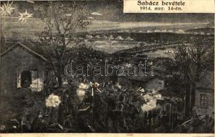 Sabácz bevétele 1914-ben / WWI occupying Sabac in 1914 (vágott / cut)