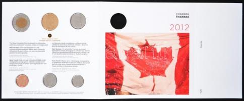 Kanada 2012. 1c-2$ (6xklf) fémpénz szettben borítékkal, Gary Taxali munkája T:1
Canada 2012. 1 Cent ...