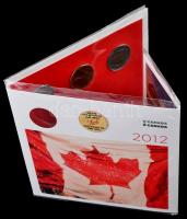 Kanada 2012. 1c-2$ (6xklf) fémpénz szettben borítékkal, Gary Taxali munkája T:1
Canada 2012. 1 Cent ...