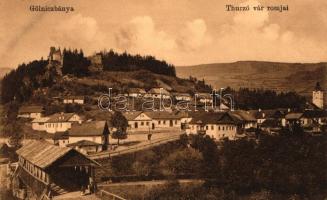 Gölnicbánya, Thurzó-vár romjai, kiadja B. Friedmann / castle ruins (EK)