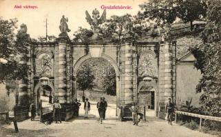 Gyulafehérvár, Karlsburg, Alba Iulia; Alsó várkapu; Weisz Bernát kiadása / lower castle gates