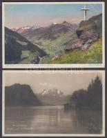 46 db svájci képeslap a 20-as, 30-as évekből / 46 old Swiss postcards