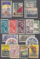 17 db régi francia levélzáró