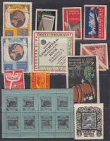 11 régi magyar levélzáró + 1 kisív