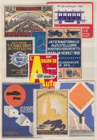 9 db közlekedési kiállítás levélzáró