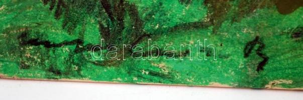 Olvashatatlan jelzéssel: Fürdőző aktok, pasztell, papír, 54.5×53 cm