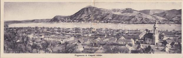 Nagymaros és Visegrád panoramacard (fa)