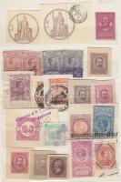 Olasz illetékbélyeges ill. díjjegyes kivágások 22 db