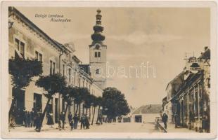 Alsólendva, templom, Ecker Pál kalapos / church, street, shop