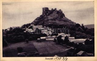 Sátorosbánya, Siatorská Bukovinka; Somoskői vár / Hrad Somoska / castle ruins (ragasztónyom / glue mark)