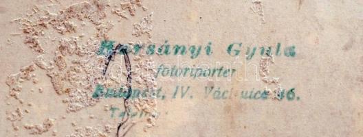 Harsányi Gyula: Temetési menet, pecséttel jelzett, 18x23 cm