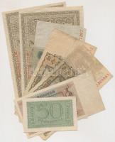 Német Birodalom 1910. 1000M (2x) hétjegyű sorszám, piros pecsét + Németország / Weimari Köztársaság ...