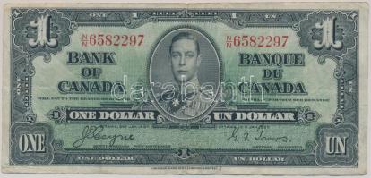 Kanada 1937. 1$ T:III,III- Canada 1937. 1 Dollar C:F,VG