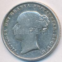 Nagy-Britannia 1838. 1Sh Ag "Viktória" T:3  Great Britain 1838. 1 Shilling Ag "Victoria" C:F