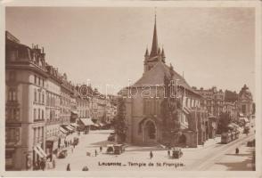 Lausanne, Temple de St. Francois / church, automobile