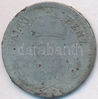 1870KB 10Kr Ag "Váltó Pénz" T:3-