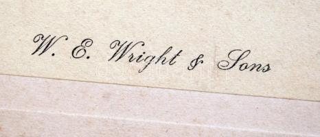 W.W. Wright&Sons: Szabótanfolyamon, 3 db kartonra kasírozott fotó, feliratozva, fotó 20x15 cm, k...