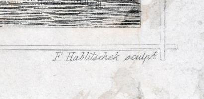 cca 1850 Ó-Budai hajógyár. Schiffswerfte zu Alt Ofen. Ludwig Rohbock (1820-1883) rajza alapján metsz...