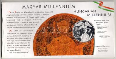 2000. "Millenium" ezüstözött Br bélyeges borítékon T:PP Csak 3000db! R!