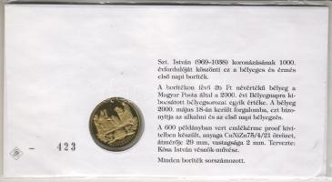 2000. "Ezeréves Magyarország" Br bélyeges borítékon T:PP Csak 600db! RRR!!!