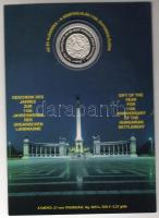 1996. "Honfoglalás" Ag 5,37g emléklapon T:PP R!