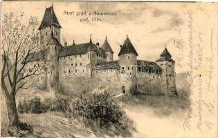 Szamobor, vár 1776-ban / castle in 1776 (EK)