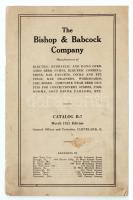 1921 The Bishop&Babcock Company amerikai bárfelszereléseket, sörcsapokat (stb.) bemutató angol nyelvű katalógusa képekkel illusztrálva, 37p / 1921 The Bishop&Babcock Company electric, hydraulic and hand operated beer pumps catalog, 37p