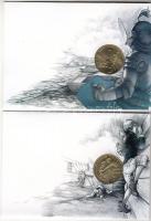 2001. 200Ft 4 klf "János Vitéz, Pál utcai fiúk, Toldi, Lúdas Matyi" bélyeges levelezőlapon...