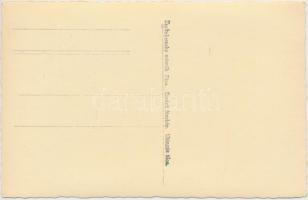 Pécs, Bástya torony a püspöki parkban, Zsabokorszky fotós által aláírt eredeti fotólap