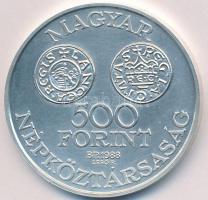 1988. 500Ft Ag "Szent István" T:BU felületi karc