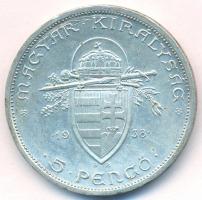 1938. 5P Ag "Szent István" T:2,2-
Adamo P8.1