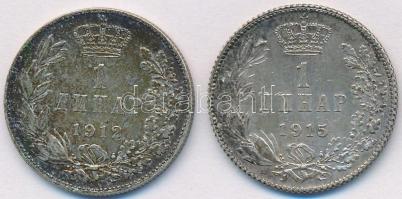 Szerbia 1912-1915. 1D Ag "I. Péter" T:2- patina
Serbia 1912-1915. 1 Dinar Ag "Petar I...