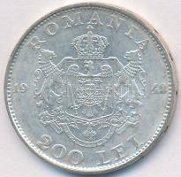 Románia 1942. 200L Ag T:2,2-
Romania 1942. 200 Lei Ag C:XF,VF