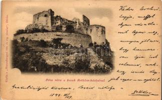 1899 Déva, Vár a kerek Bethlen bástyával / castle with bastion