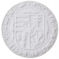 1999. "Szent László" bisquit porcelán jubileumi emlékérem dísztokban (40mm) T:1