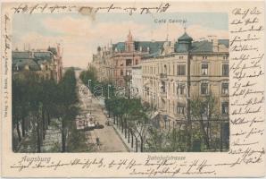 Augsburg, Bahnhofstrasse / railway station street, Cafe Central (EK)