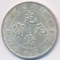 Kína / Hupeh tartomány 1895-1907. 20c Ag "Kuang-hsü" T:2,2-
China / Hupeh province 1895-19...